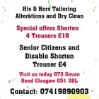 Business 11 image HIS & HERS TAILORING & ALTERATIONS Tailors in Glasgow Glg