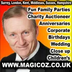 Business 1 image MAGIC OZ CLOSE UP MAGICIAN LONDON SURREY KENT MIDDLESEX, ENTERTAINER, CHARITY AUCTIONEER Wedding Services in Kingston Upon Thames Su