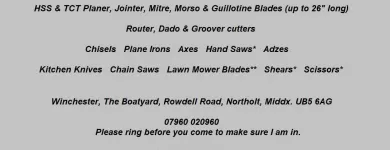 Business 2 image KEENS SHARPENING SERVICES Woodworking in Northolt Mi