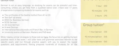 Business 14 image OLESEN TUTION | THE GERMAN LESSONS SPECIALIST IN LONDON AND ONLINE Tutors in London Gr